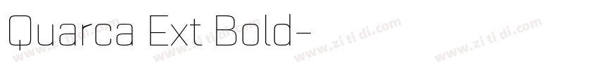 Quarca Ext Bold字体转换